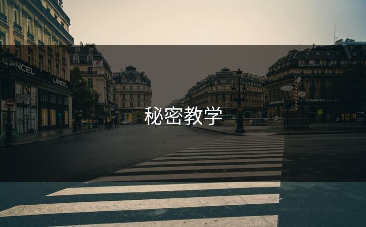 秘密教学